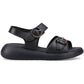 Hush Puppies Alison Leather Women's Black Sandals