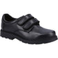 Hush Puppies Logan Leather Youth Black Shoes