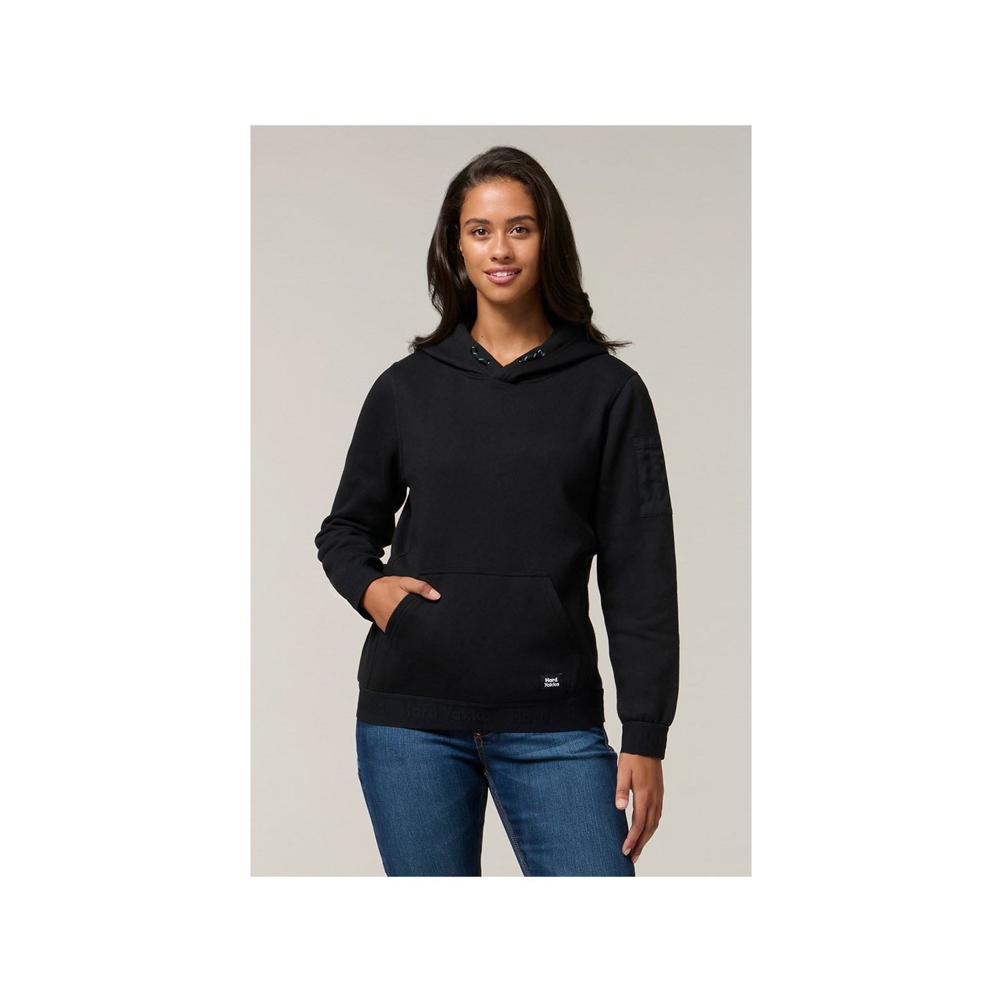 Hard Yakka Women's Gladiator Hoodie in Black