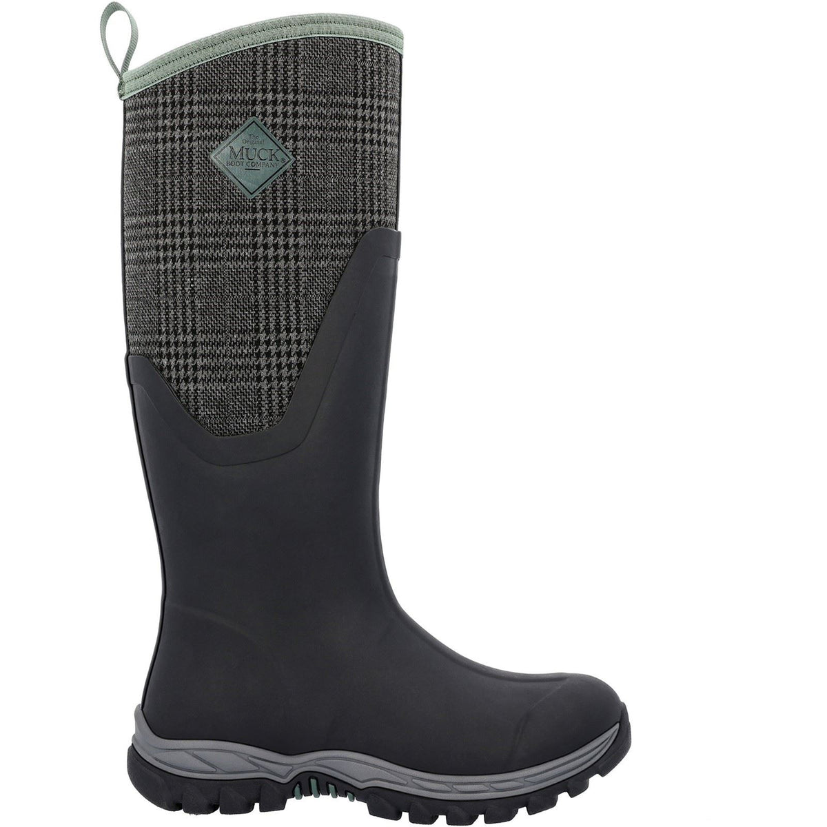 Muck Boots Women's MB Arctic Sport II Tall Wellingtons in Black/Plaid