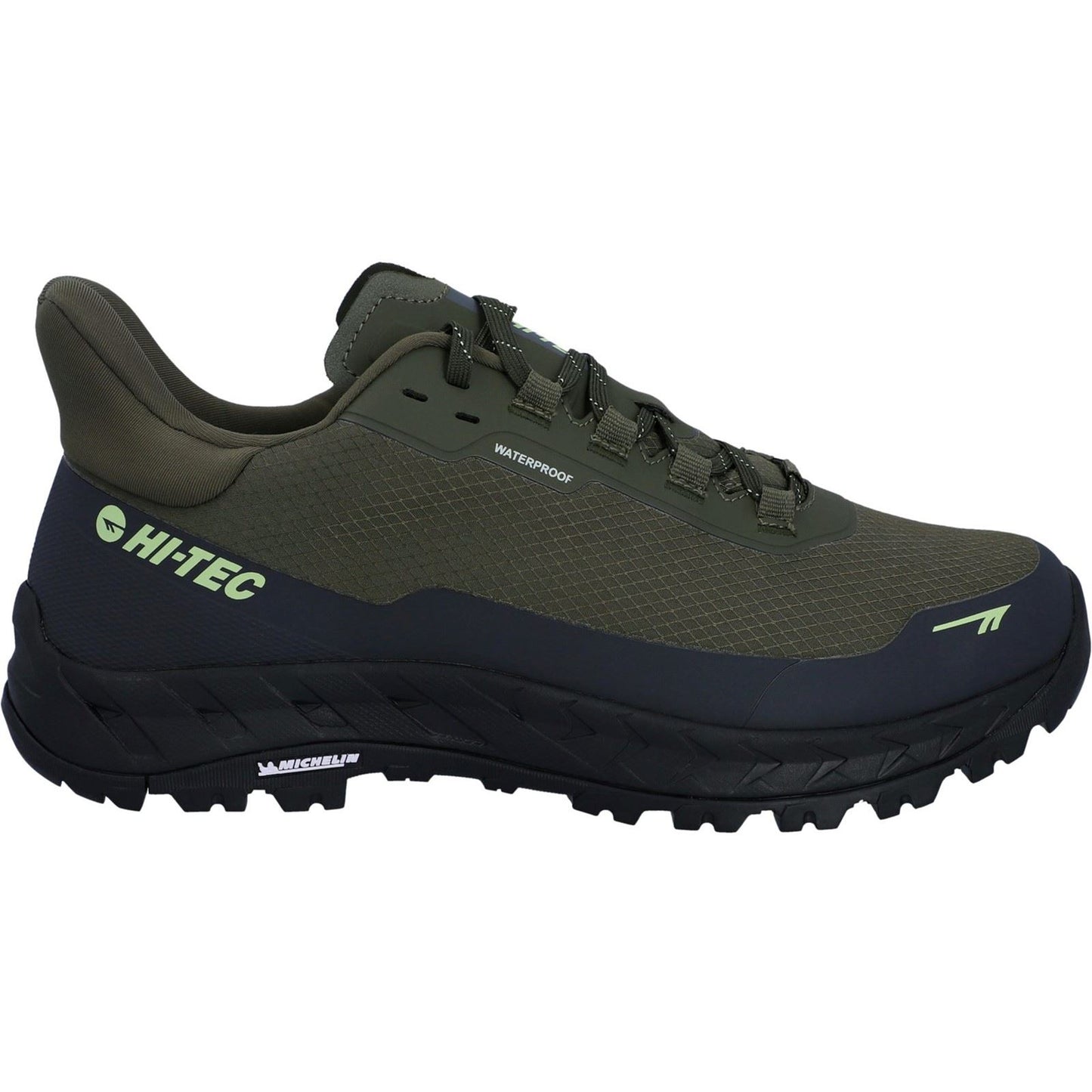 Hi-Tec ALTITUDE LITE WP Polyester Men's Olive Night/Charcoal Grey/Lime Hiking Boots