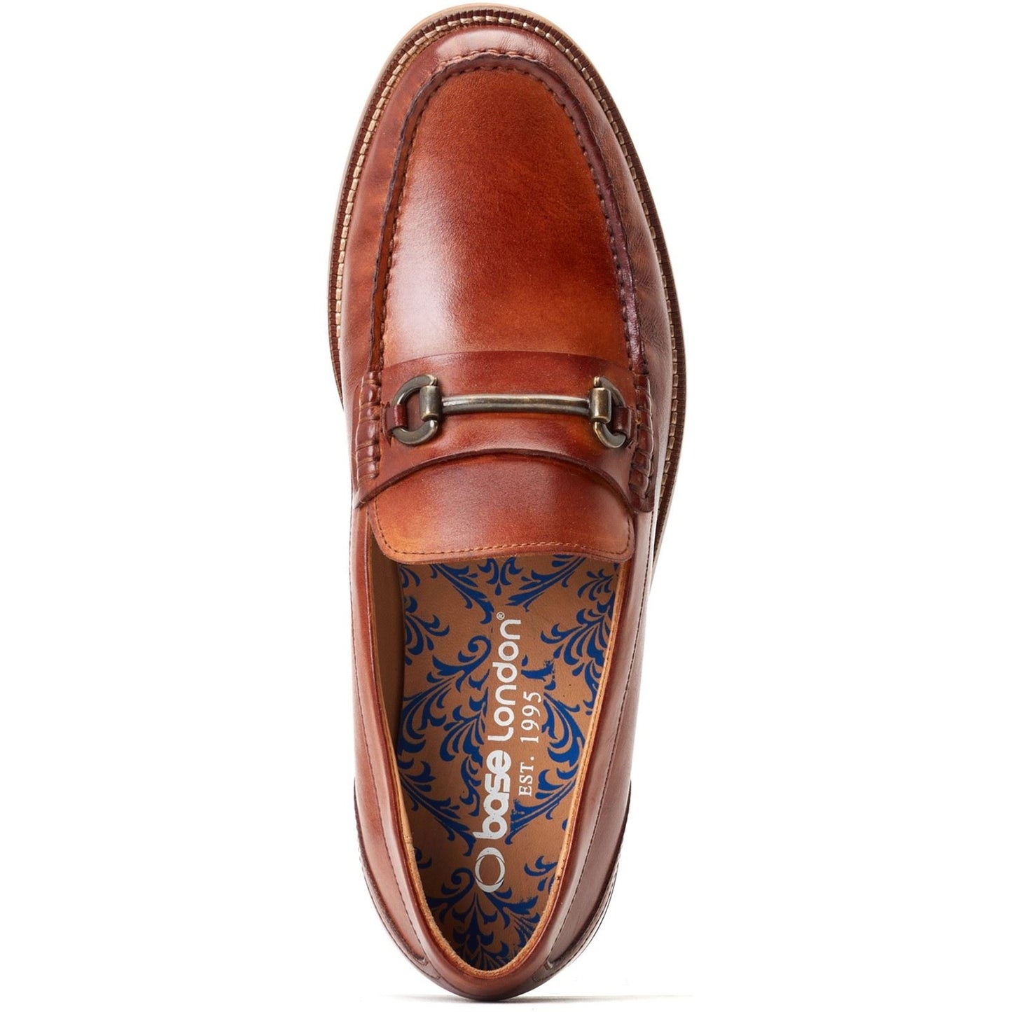 Base London Men's Madison Loafer in Burnt Tan