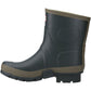 Hunter Men's Gardener Short Wellington Boot in Dark Olive/Clay