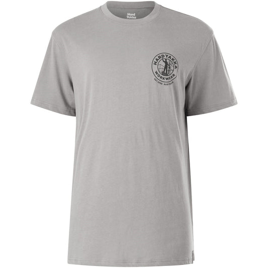 Hard Yakka Men's Heritage Icon Short Sleeve Tee in Grey
