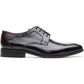 Base London Dome Lace Up Leather Men's Hi Shine Black Lace-Up Shoes