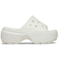 Crocs Unisex Stomp Slide in Chalk
