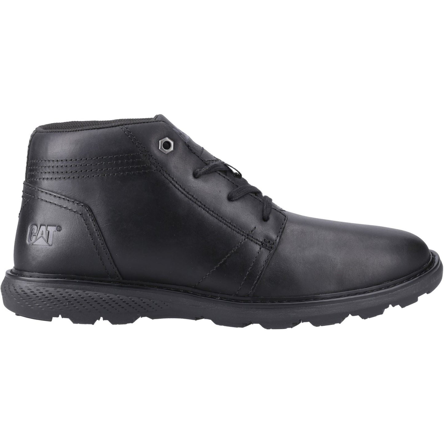 CAT Lifestyle Trey 2.0 Leather Men's Black Ankle Boots