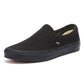 Vans Classic Slip on Black Canvas Skate Trainers VEYEBKA   TOWER London
