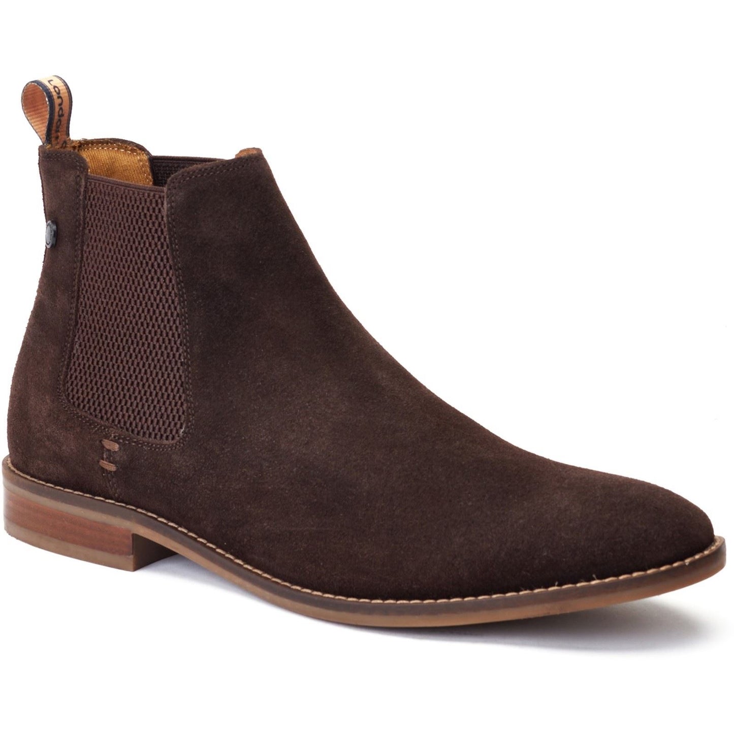 Base London Men's Virgil Chelsea Boot in Burnt Brown