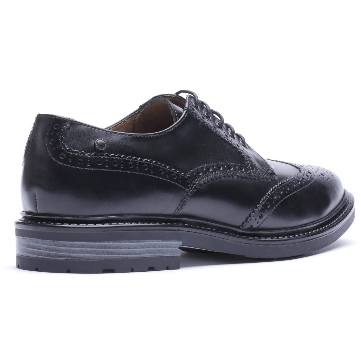 Base London Tanner Leather Men's Black Brogues Shoes