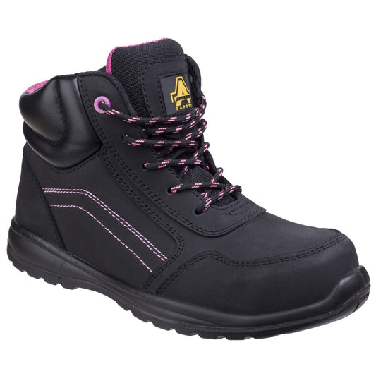 Amblers Safety Women's AS601 Lydia Composite Safety Boot With Side Zip in Black
