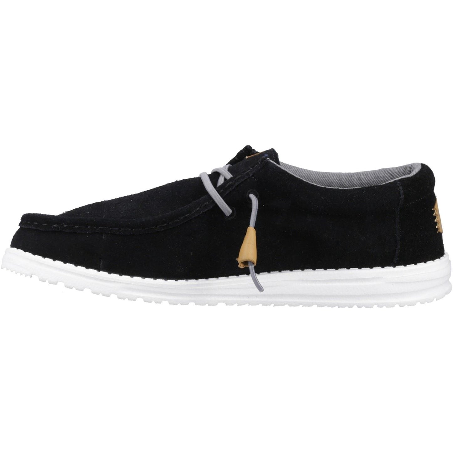 HEYDUDE Unisex Wally Craft Suede Shoe in Black