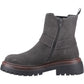 Hush Puppies Raye Suede Women's Charcoal Flat Chelsea Boots