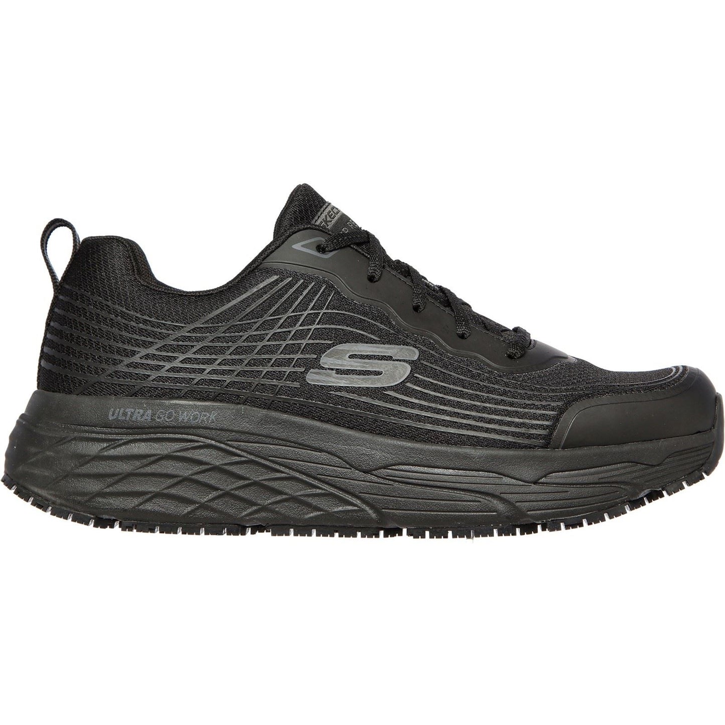 Skechers Workwear Relaxed Fit Textile Men's Black Safety Trainers