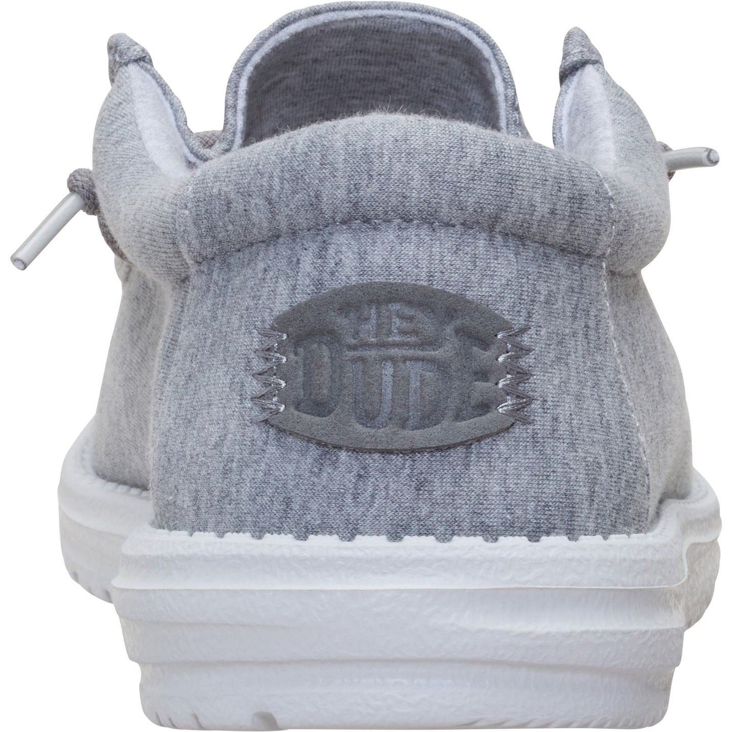 HEYDUDE Wally Stretch Jersey Textile Men's Grey Loafers