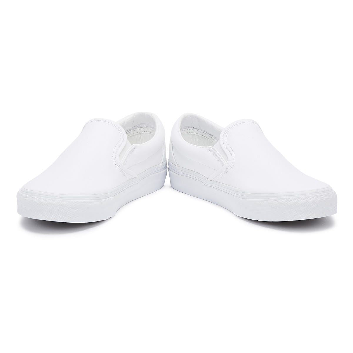 Vans Classic Slip on Women's True White Canvas Trainers
