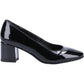 Hush Puppies Women's Anna Patent Court Shoes in Black