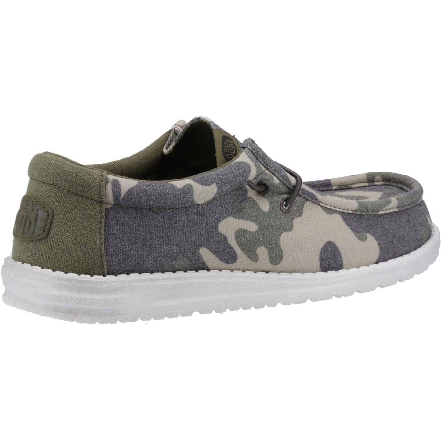 HEYDUDE Men's Wally Washed Camo Shoe in Camo