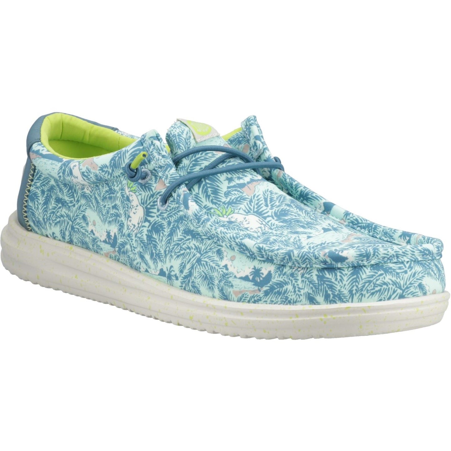 HEYDUDE Men's Wally H2O Tropical Shoe in Blue Tropical