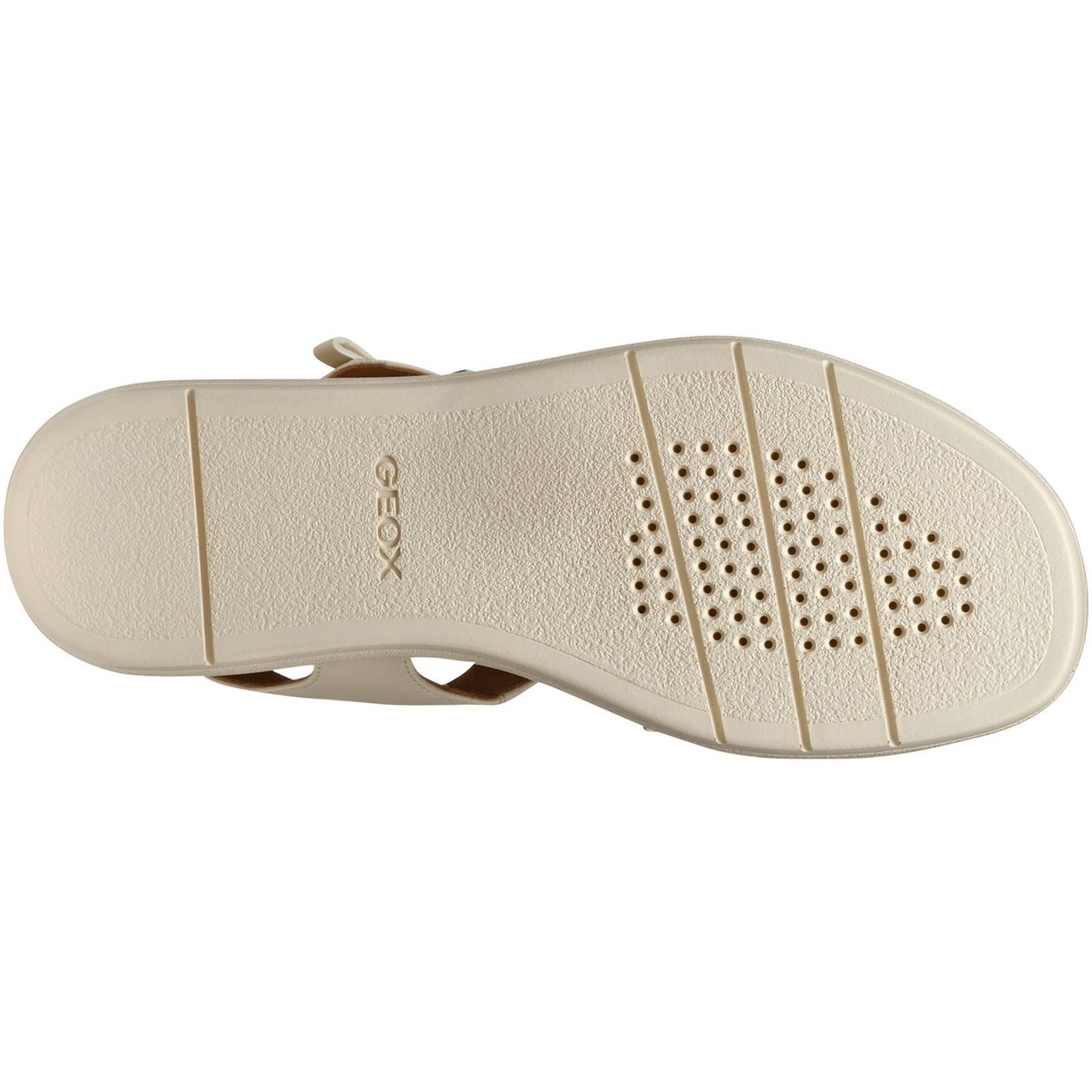Geox D CAMALEI Synthetic Polyurethane Women's Papyrus Sandals