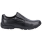 Hush Puppies Elijah Youth Boys Black Leather Loafers
