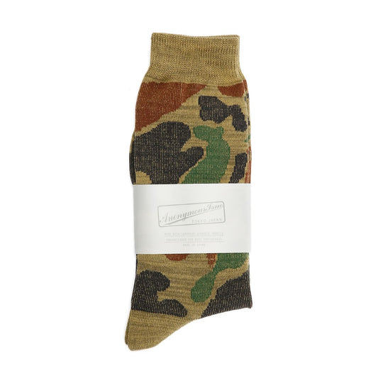 Anonymous Ism Camo Crew Men's Army Socks
