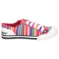 Rocket Dog Women's Jazzin Eden Stripe Beach Shoe in Red Multi