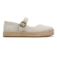TOMS Carolina Mary Jane Textile Women's Natural Espadrilles