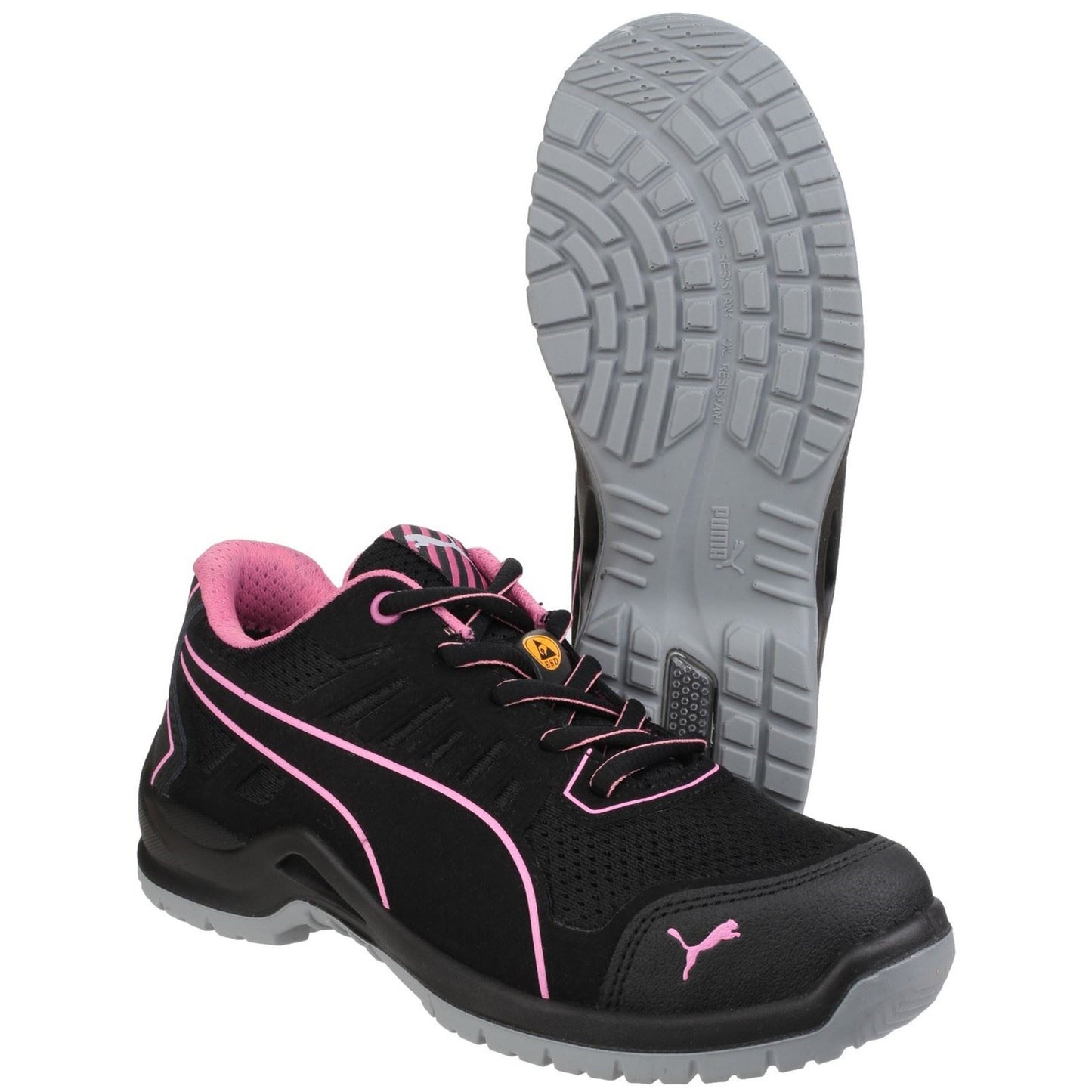 Puma Safety Women's Fuse Tech Lightweight Ladies Safety Trainer in Black
