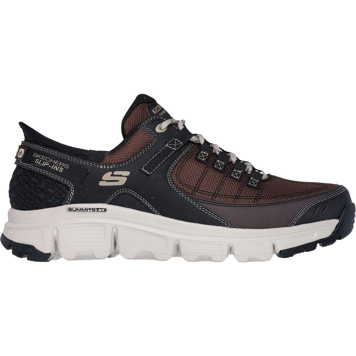 Skechers Men's Summits AT Hiking Shoes in Brown/Taupe