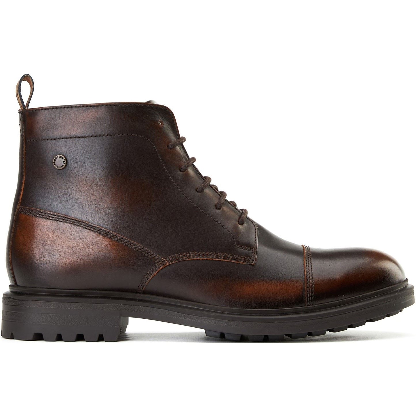 Base London Boulton Leather Men's Brown Ankle Boots