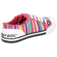Rocket Dog Women's Jazzin Eden Stripe Beach Shoe in Red Multi
