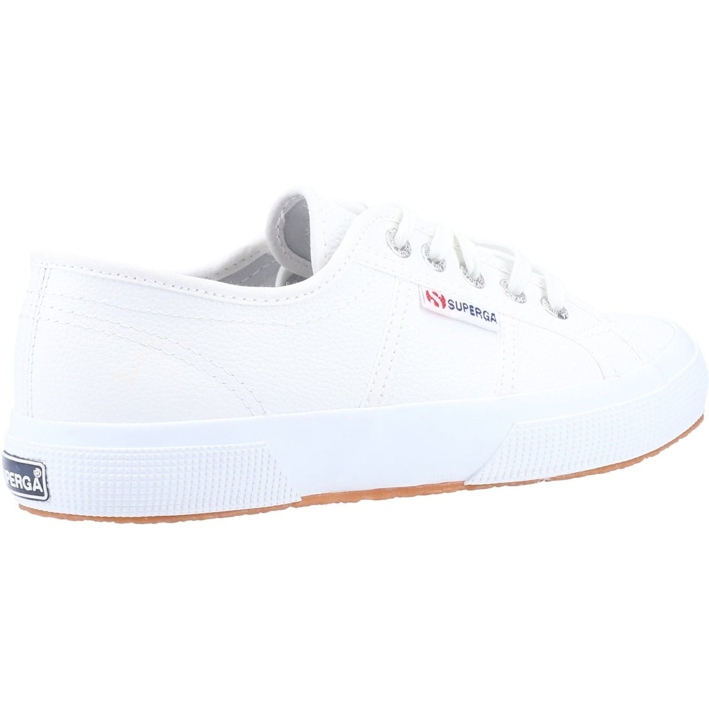 Superga Men's 2750 Tumbled Leather Shoe in White