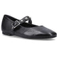 Hush Puppies Charlene Stud Ballerina Leather Women's Black Flats