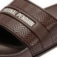 Penguin Paradise Men's Chocolate Slides