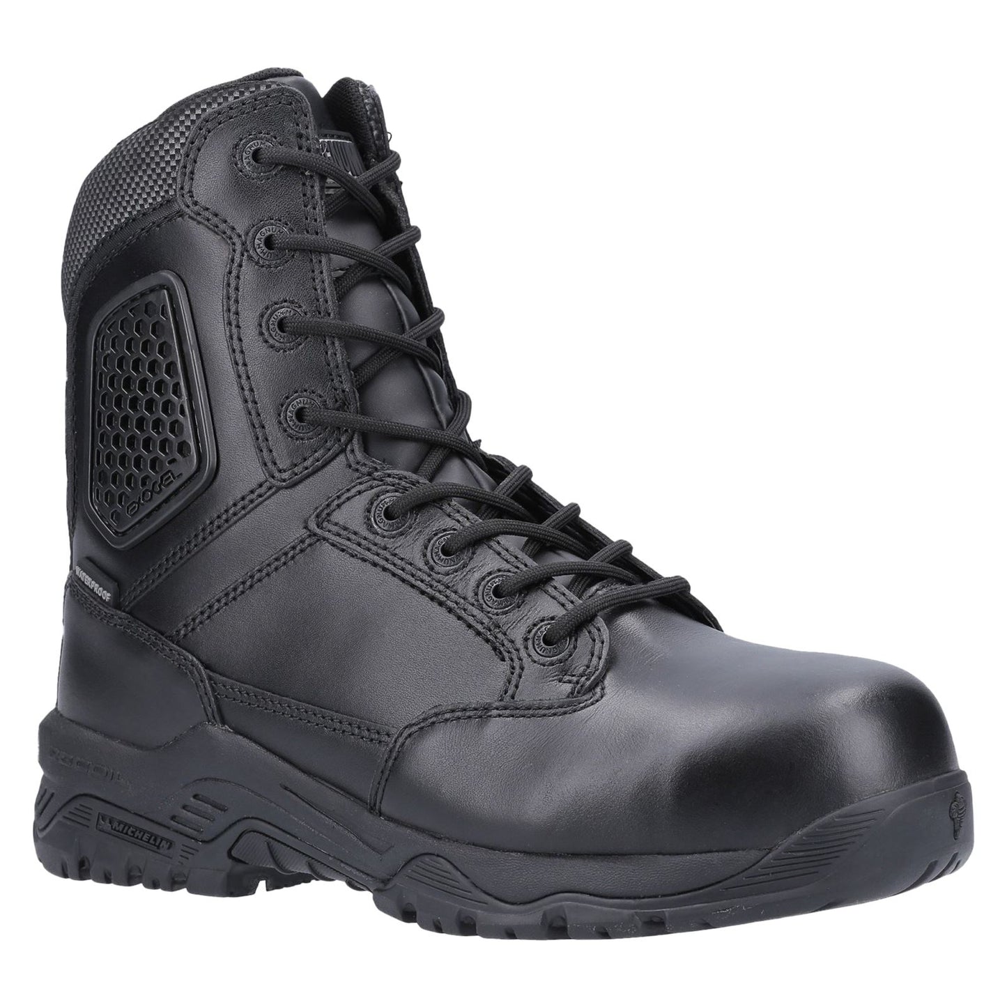 Magnum Strike Force 8.0 Side-Zip CT CP WP Uniform Safety Boot in Black