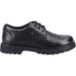 Hush Puppies Sally Leather Youth Black Brogues