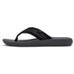 Fitflop iQushion Polyester Men's Black/Charcoal Flip Flops