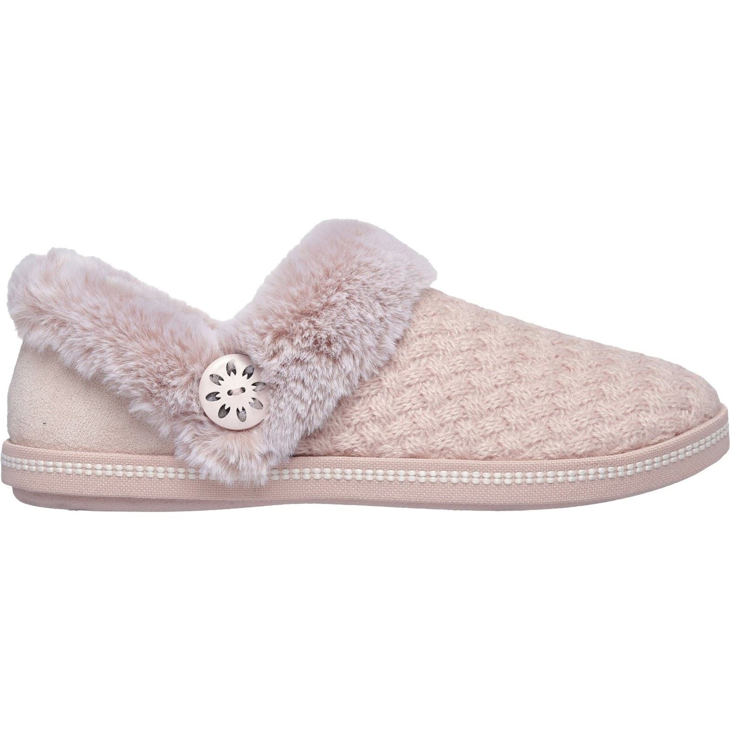 Skechers Cozy Campfire Frosty Promise Polyester Women's Blush Slippers