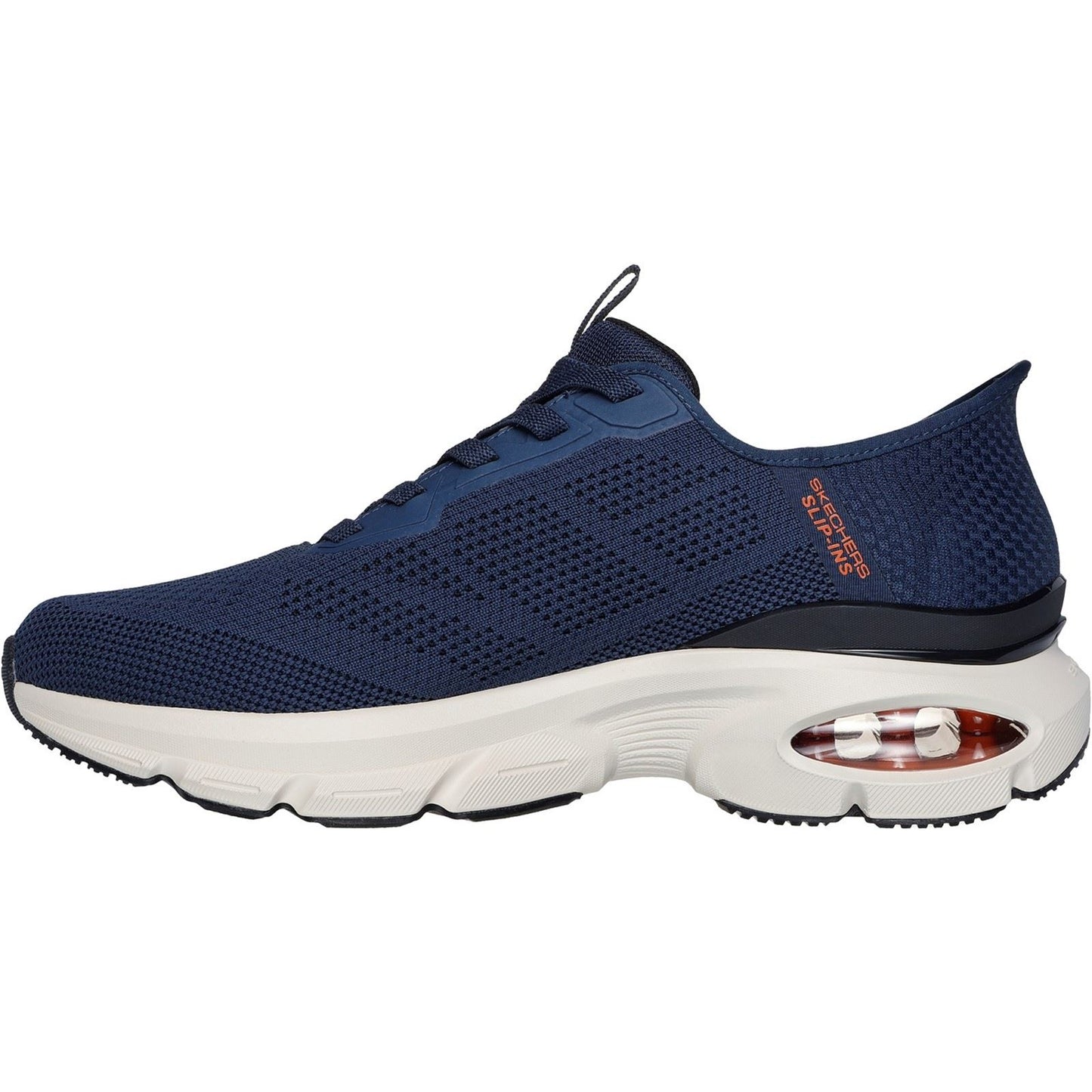 Skechers Men's Skech-Air Ventura Vanderway Shoes in Navy/Orange