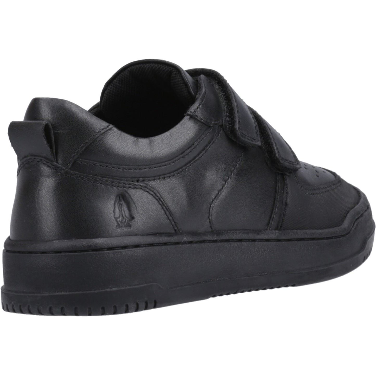Hush Puppies Daxton Leather Junior Black Trainers