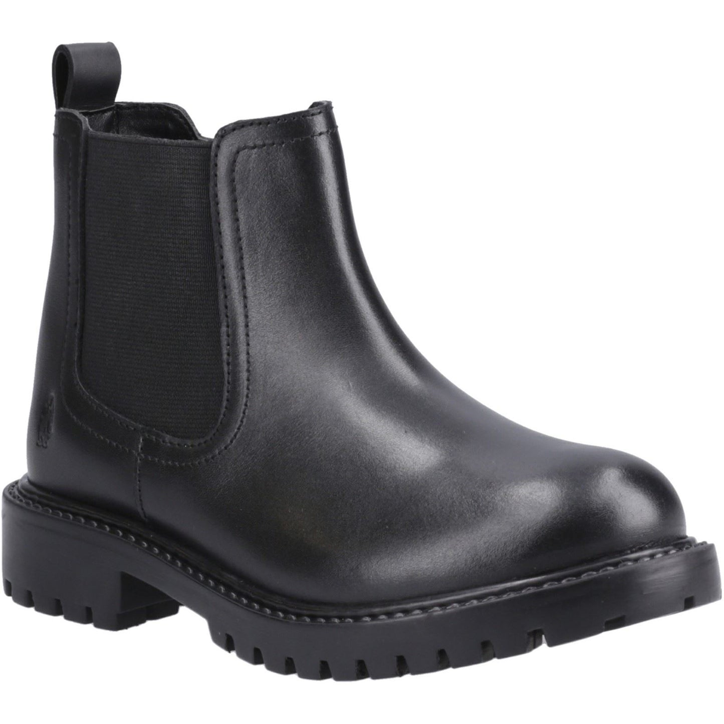 Hush Puppies Ariella Chelsea Leather Black Boots