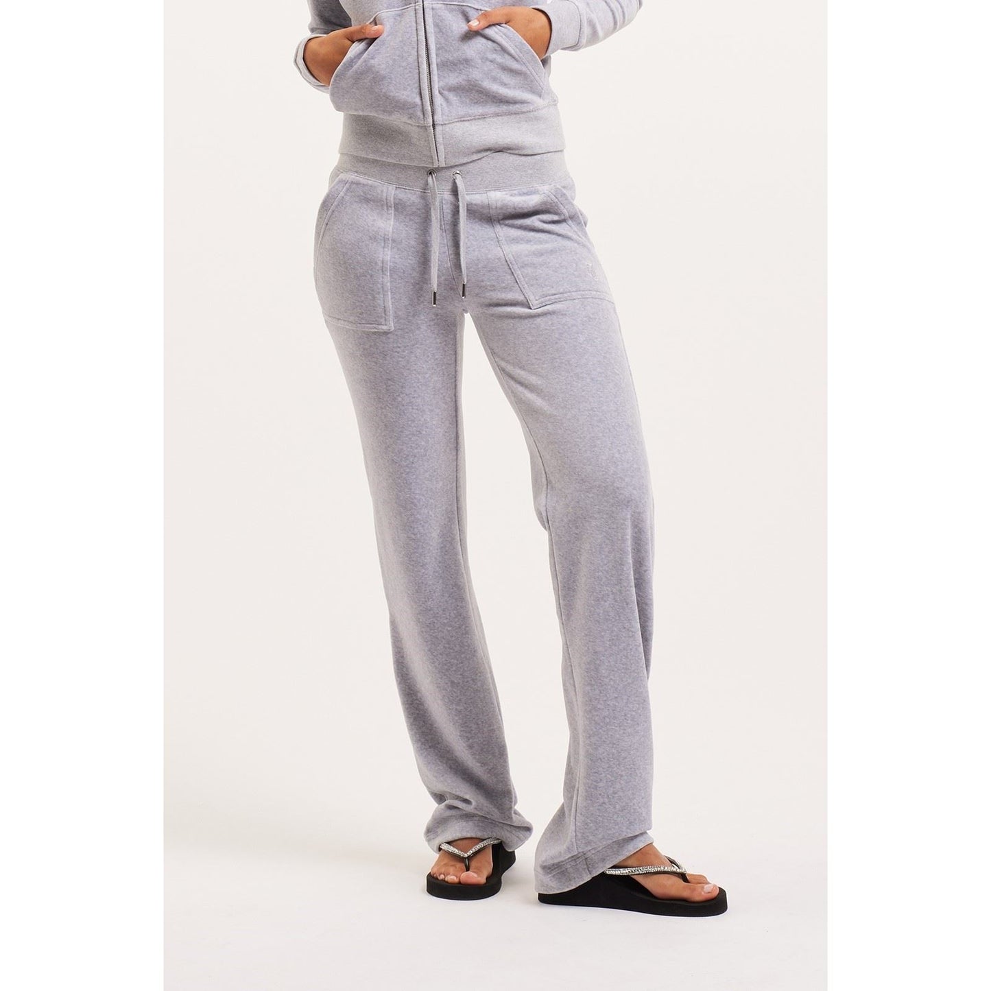 Juicy Couture Del Ray Pant Polyester Women's Silver Joggers