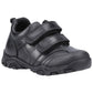Hush Puppies Leroy Leather Boy's Black Shoes