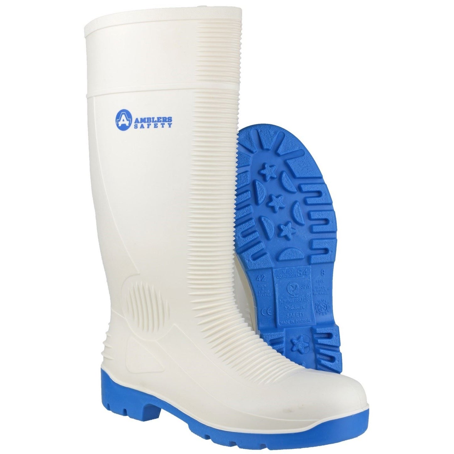 Amblers Safety FS98 Steel Toe Food Safety Wellington in White
