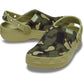 Crocs Classic Crafted Camo Textile Blend Men's Tac Green Clogs