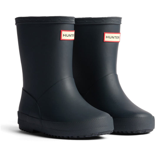 Hunter Kids First Insulated Boot Rubber Kid's Hunter Navy Wellington Boots