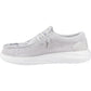 HEYDUDE Wendy COMF Leather Women's Grey/Snake Moccasins Shoes