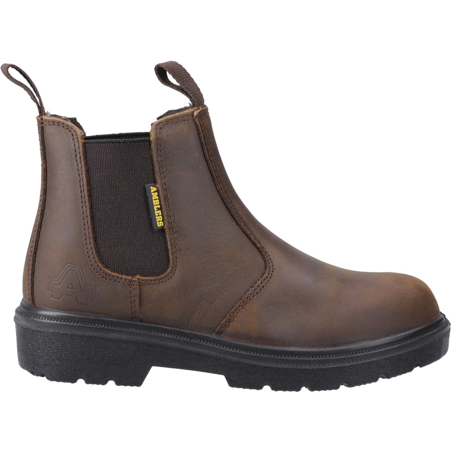 Amblers Safety FS128 Hardwearing Pull On Safety Dealer Boot in Brown