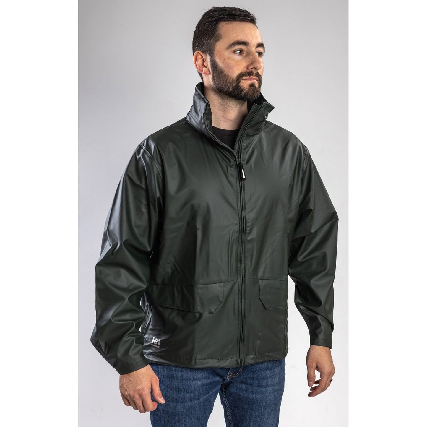 Helly Hansen Workwear Voss Unisex Adults Green Rain Jacket